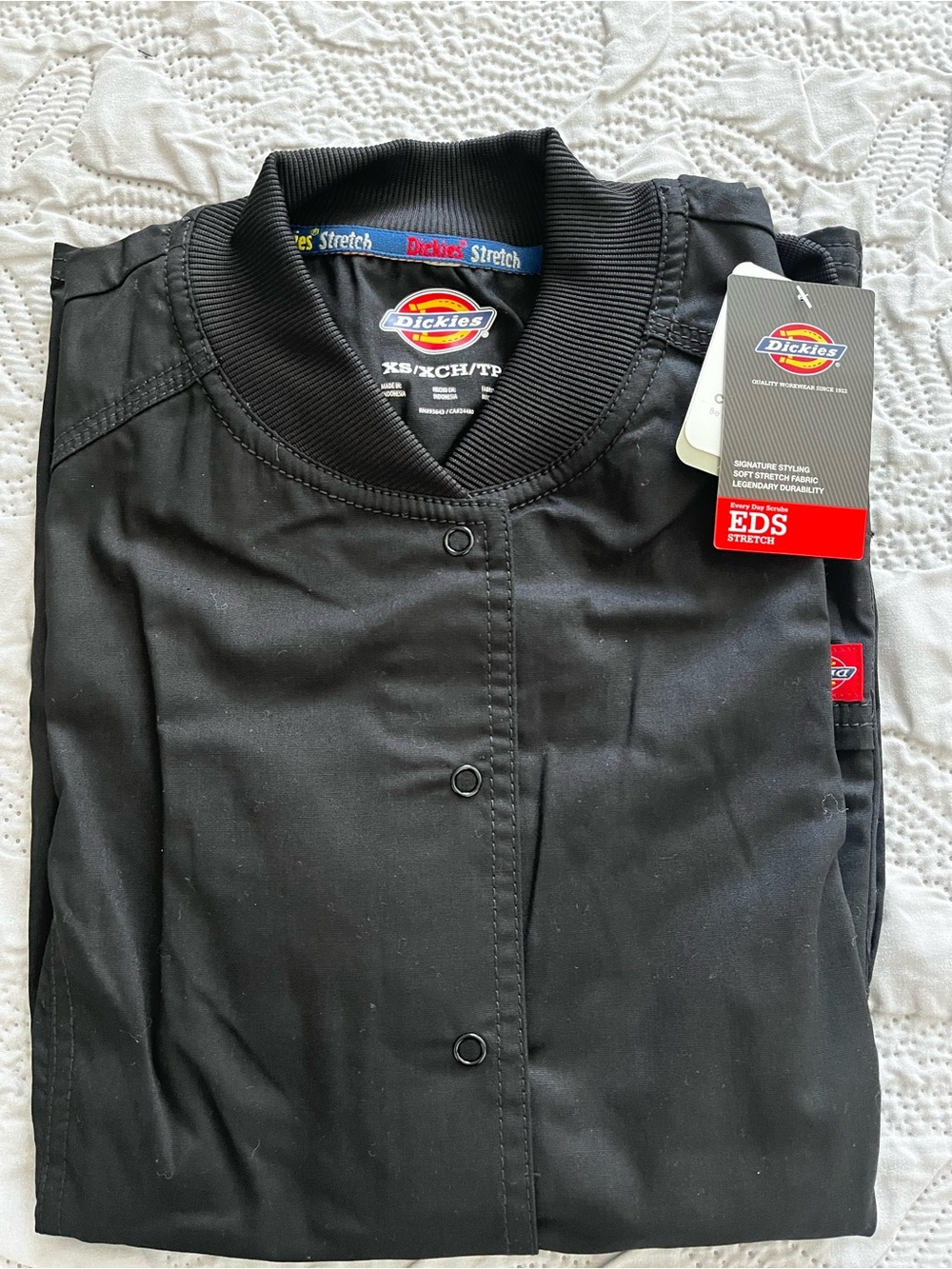 Dickies Scrub Women’s Black EDS Stretch Jacket
